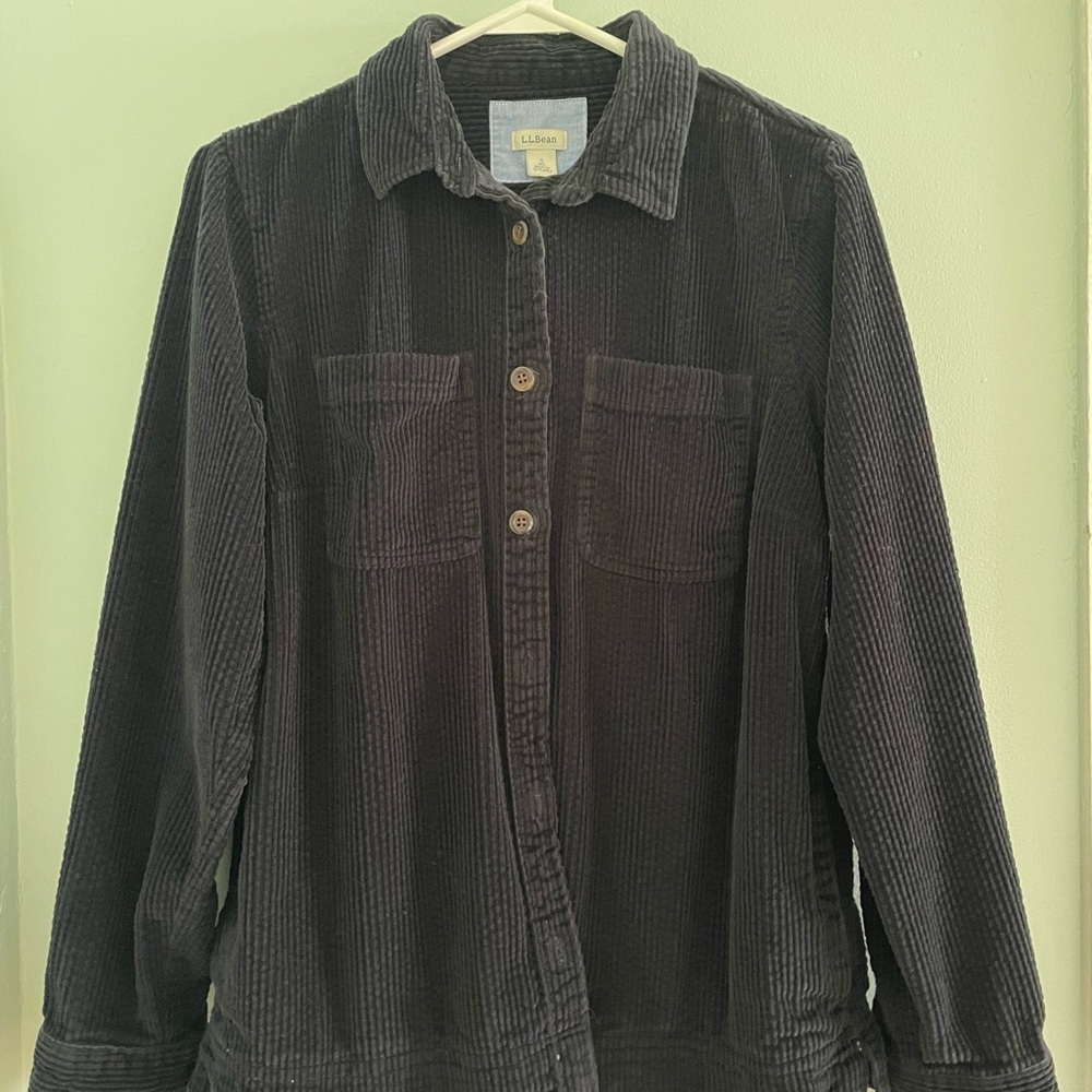 L.L. Bean Women's Dark Corduroy Utility Jacket